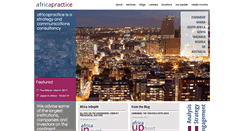 Desktop Screenshot of africapractice.com